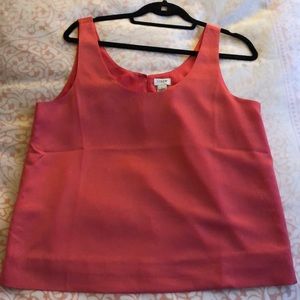 Coral j crew tank - size M